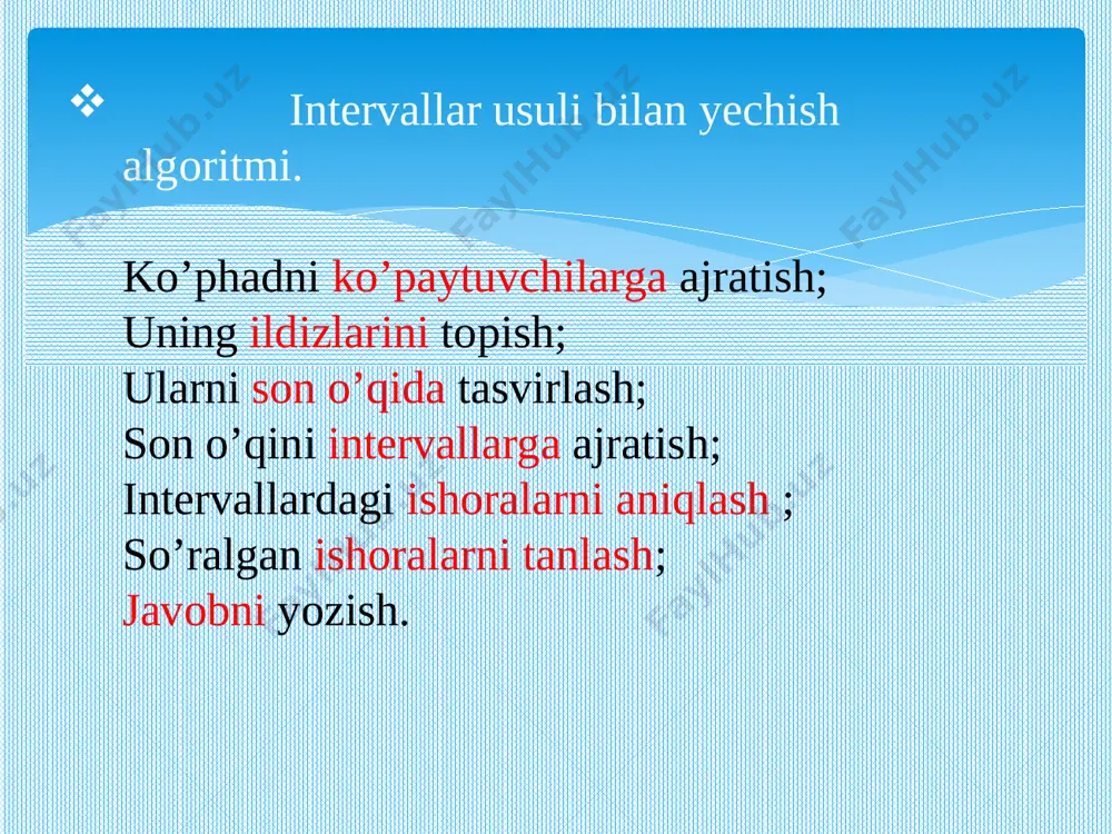 kvadrat tengsizlikni intervallar usulida yechish - Page 4
