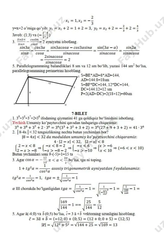 9-sinf matematika javoblar 2021 - Page 4