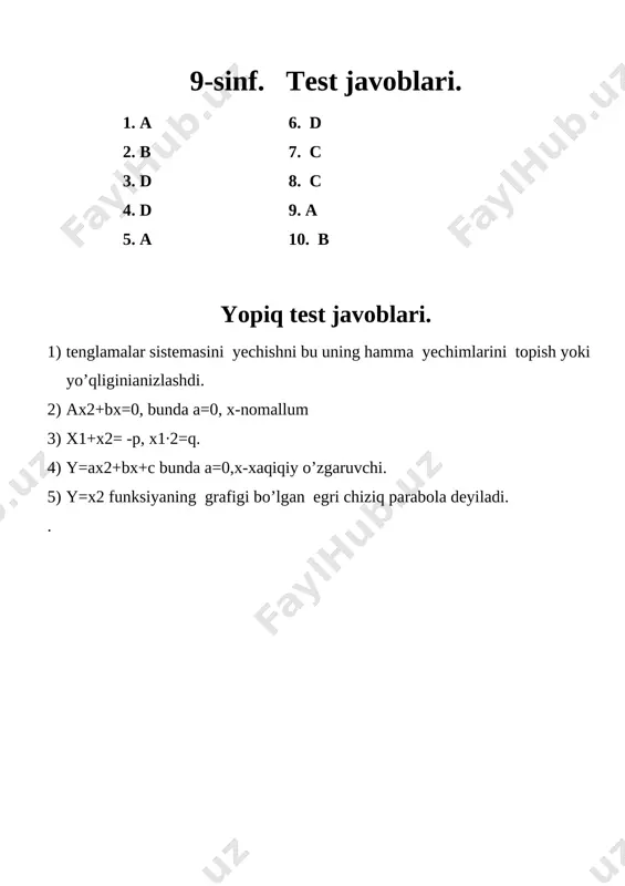 8-9 sinf matematikadan test - Page 4