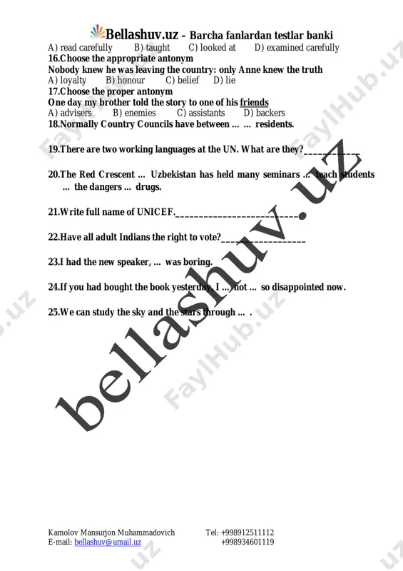 9_sinf_ingliz_tili_olimpiada_testi - Page 4