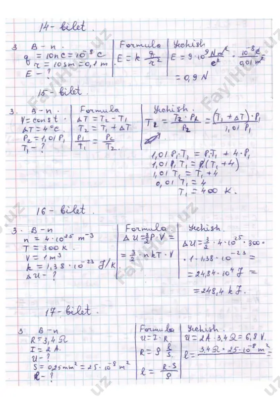 9-sinf fizika fanidan imtixon javoblari - Page 4