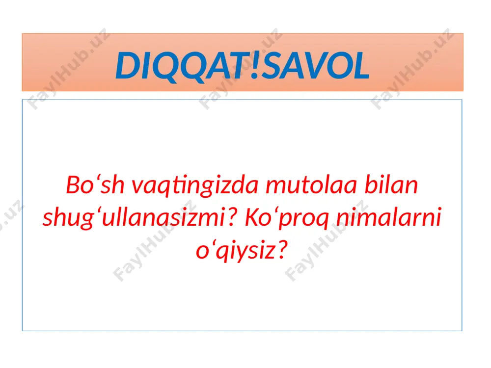 mazmuniga mos keluvchi izohlarini topib, daftaringizga ko‘chiring. quyida berilgan so‘zlarning matn mazmuniga mos keluvchi izohlarini topib, daftaringizga ko‘chiring. quyida berilgan so‘zlarning matn mazmuniga mos keluvchi izohlarini topib, daftaringizga ko‘chiring. 3 guruhga bo‘lining. imloviy, ishoraviy va uslubiy xatolarga yo‘l qo‘yilgan matnni tahrir qiling. ilmsiz iliksiz so‘ngak kabi bo‘shdir, iliksiz so‘ngakka qo‘l urilmaydi. bilim bilan kishining martabasi oshadi, ilmsizlik esa kishini tubanlashtiradi. bilimli kishi kerakli so‘zni so‘zlaydi, keraksiz so‘zni ko‘mib tashlaydi. ahmad yugnakiy ta’til davomida allomalarimiz aytgan qimmatli o‘gitlar bilan tanishing hamda ularni yondaftarchangizga qayd etib boring. sinfdoshlaringizni bilimlar kuni bilan tabriklash uchun to‘plagan materiallaringiz asosida kichik kitobcha tayyorlang. unga turli bezaklar berishga harakat qiling. foydalanilgan adabiyot: ona tili 7 [matn]: 7-sinf uchun darslik / k. m. mavlonova. – toshkent: respublika ta’lim markazi, 2022. –224 b. ushbu taqdimot slaydi mahsulotidir diqqat! ushbu mahsulotni tijoriy maqsadda ko‘paytirish javobgarlikka sabab bo‘ladi image3.jpeg image4.png image28.jpeg image29.jpeg image30.png image7.png image31.png image32.png image16.png image33.png image34.png image35.png image36.png …