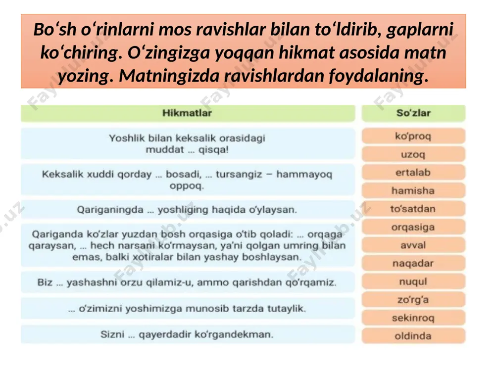 7-sinf. hikmatlar. topshiriqlar ustida ishlash - Page 4