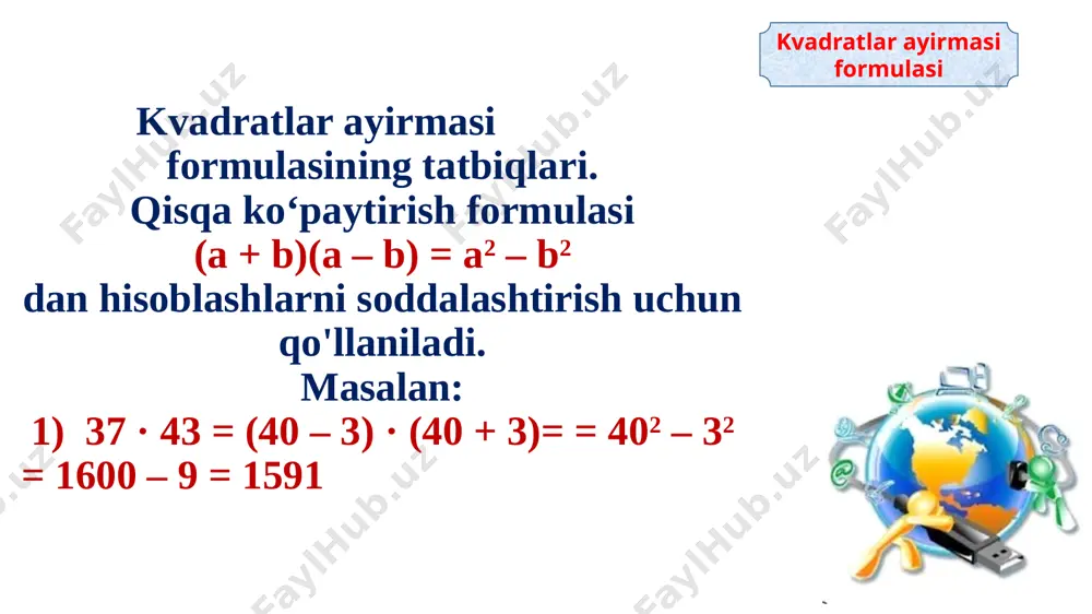 7-sinf algebra 31-33.kvadratlar ayirmasi 2+ - Page 4