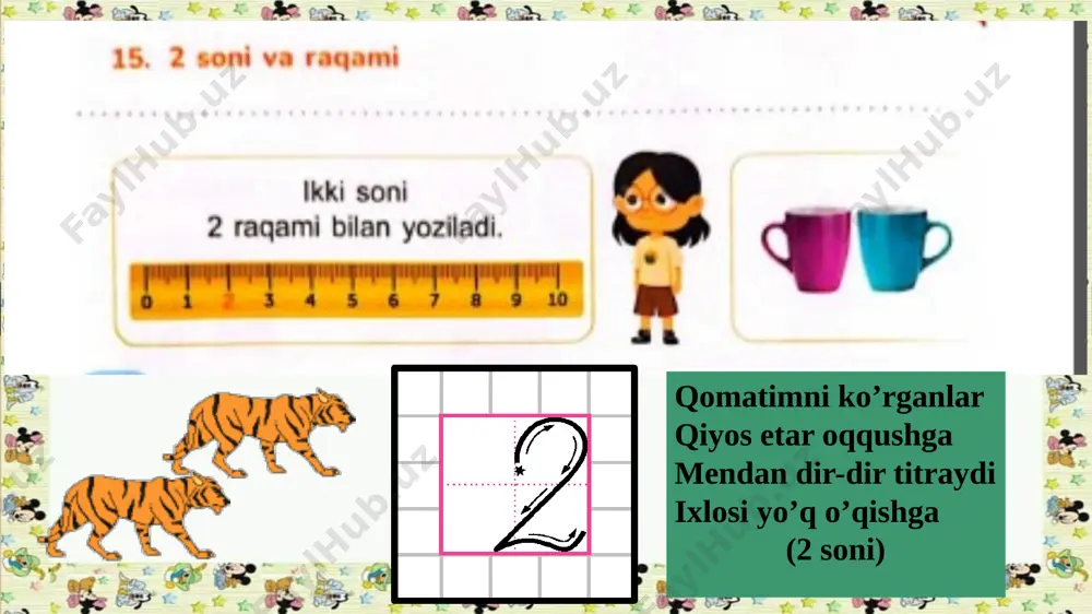 1-sinf matematika 15-dars.2-soni va raqami - Page 4