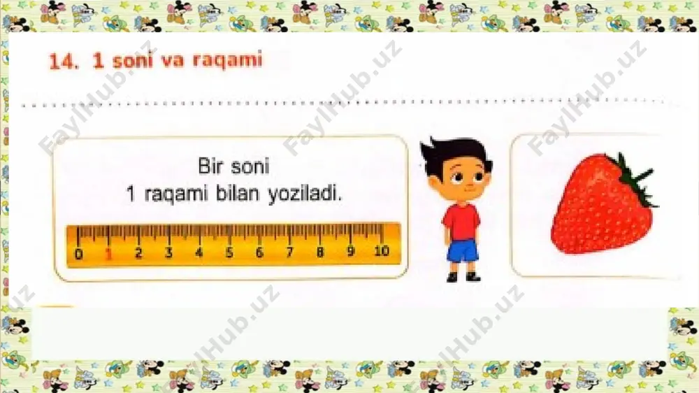 1-sinf matematika 14-dars.1-soni va raqami - Page 4