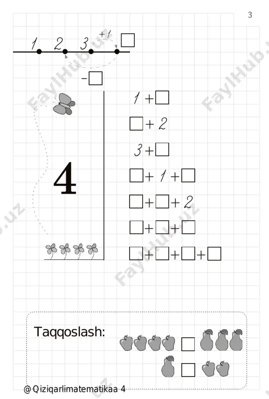 10-gacha bo'lgan raqamlarning tarkibi - Page 4