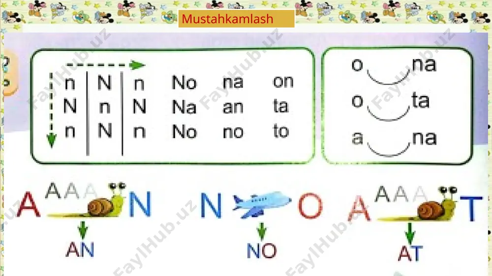 1-sinf alifbe 10-dars.n harfi va n tovushii - Page 4