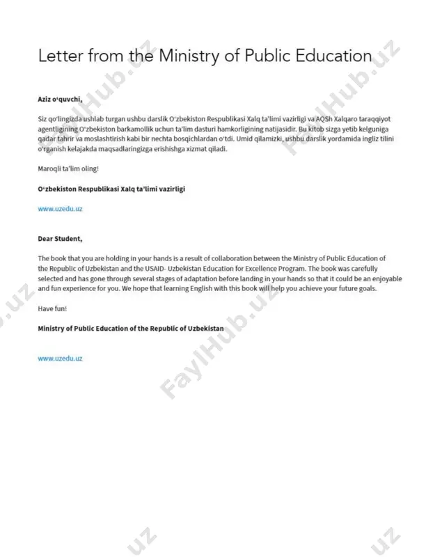 1-sinf ingliz tili darslik - Page 4