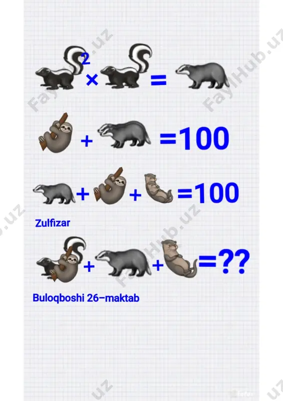 matematik boshkotirma - Page 4
