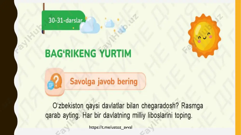 1-sinf tarbiya 30-31-dars - Page 4