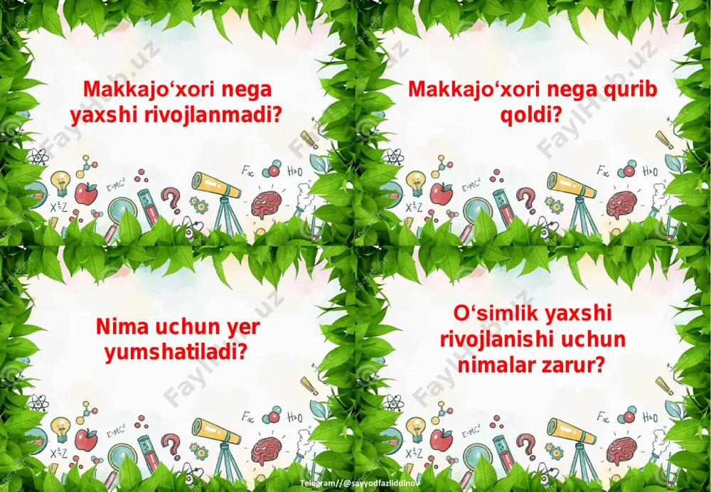 1 sinf tabiiy fan yillik tarqatmasi - Page 4