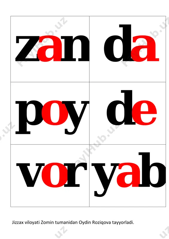 p mavzusiga oid so`zlar,bo`ginlar - Page 4