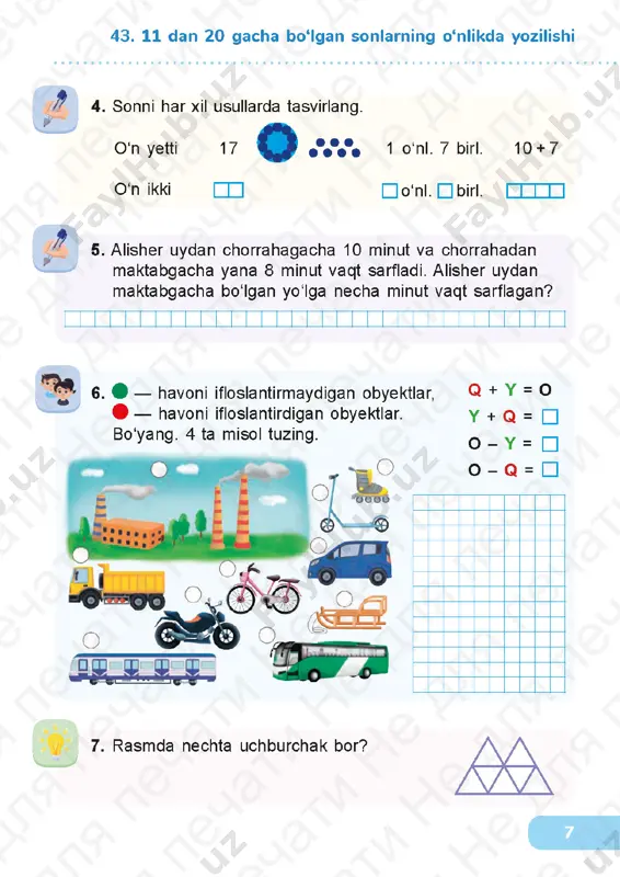 matematika, 1-sinf, 2-bo'lum - Page 4