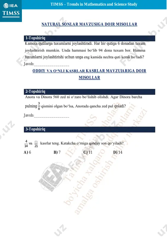 timss 7-8-sinf matematika 2-daftar - Page 4
