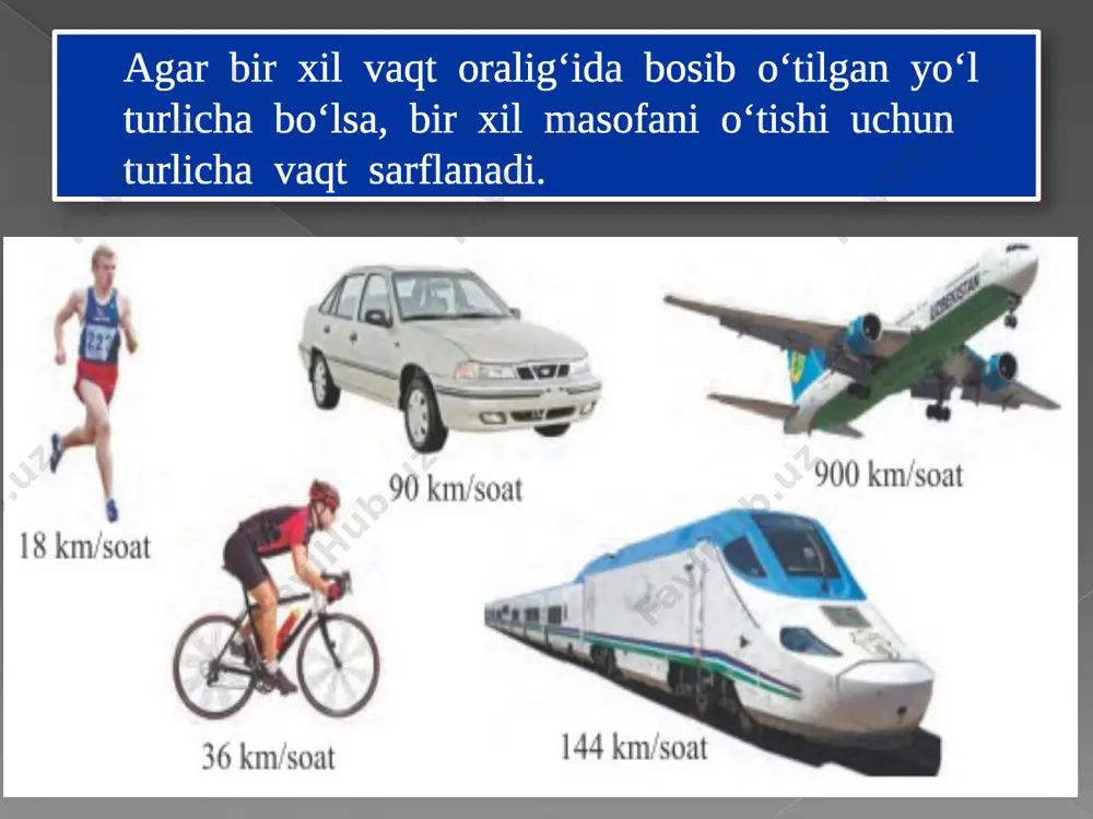 to'g'ri chiziqli tekis harakat tezligi - Page 4