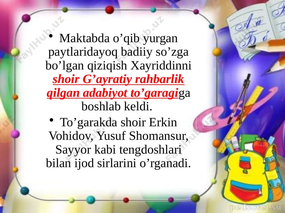 xayriddin saloh hayoti va ijodi - Page 4