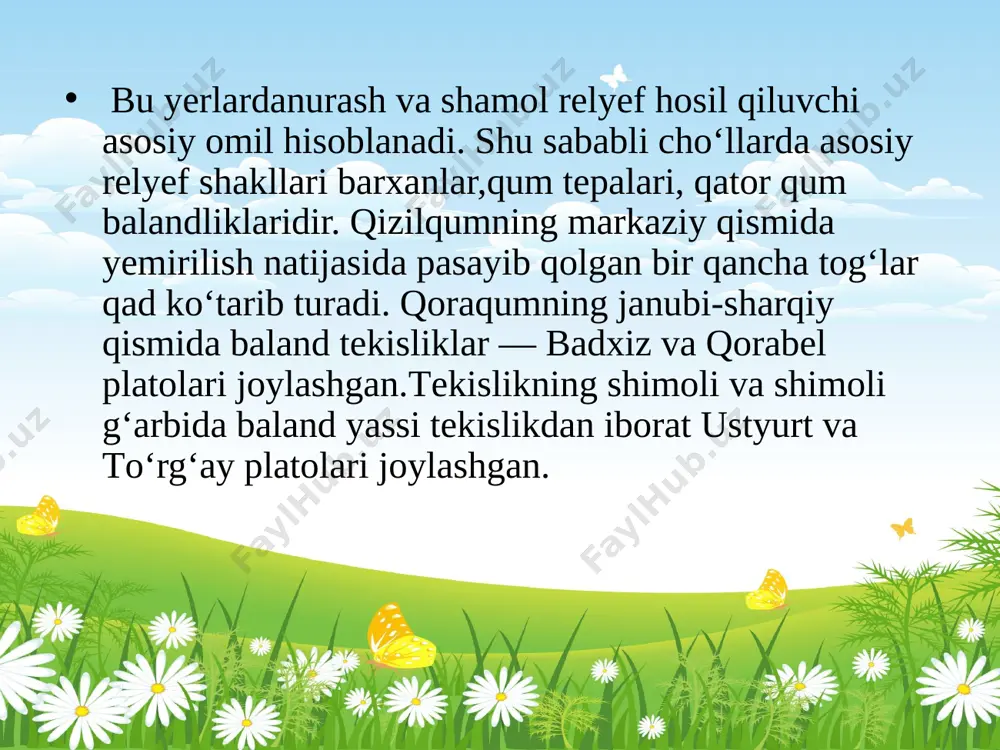 o'rta osiyo yer yuzi xususiyatlari 7 - Page 4