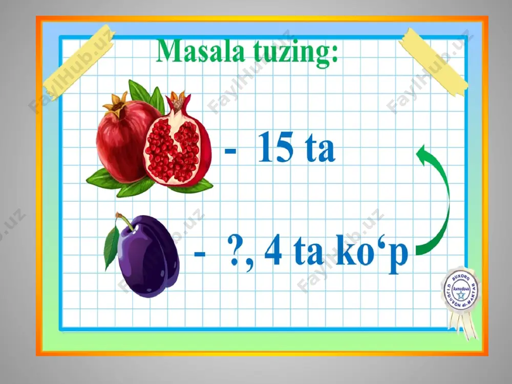 1-sinf matematika sonlarni o'nlikdan o'tib ayirish - Page 4
