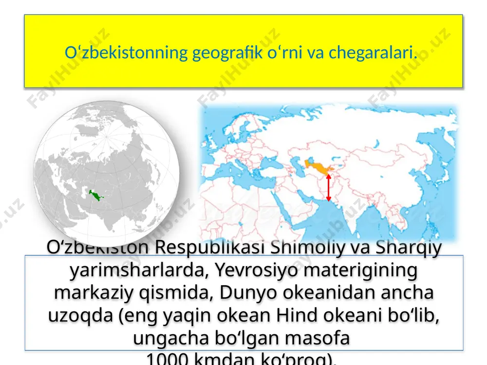 pog‘iston respublikasi, 12 ta viloyat va toshkent shahri ajratiladi. ushbu ma’muriy-hududiy tuzilmalar qishloq va shahar tumanlari, respublika, viloyat va tuman bo‘ysunuvidagi shaharlar, shaharchalar, qishloq aholi punktlari va mahalla fuqarolar yig‘inlariga bo‘linadi (1-jadval). qoraqalpog’iston respublikasi va 12 ta viloyat tarkibida, 2023-yil 1-yanvar holatiga ko‘ra, 163 ta qishloq ma’muriy tuman, 2 ta shahar tuman (namangan shahri tarkibida), 31 ta viloyat bo‘ysunuvidagi shahar mavjud. respublika bo‘ysunuvidagi shahar maqomiga ega bo‘lgan o‘zbekistonning poytaxti, toshkent shahri, o‘z navbatda, 12 ta shahar tumanidan iboratdir. maydoni jihatidan o‘zbekiston hududlari orasida eng kattalari qoraqalpog‘iston respublikasi va navoiy viloyati hisoblanib, ular respublika umumiy maydonining 62 foizini egallaydi. 1 2 eng kichik ma’muriy-hududiy birliklar sifatida esa sirdaryo va andijon viloyatlarini ajratsa bo‘ladi. shuningdek, xorazm, farg‘ona va namangan viloyatlarini ham maydoni jihatidan kichik ma’muriy-hududiy birliklar qatoriga kiritish mumkin. 1 2 3 4 5 1. o‘zbekiston geografik o‘rnining o‘ziga xos tomonlari nimalardan iborat? u o‘lkamiz tabiati va savdo aloqalariga qanday ta’sir ko‘rsatadi? …