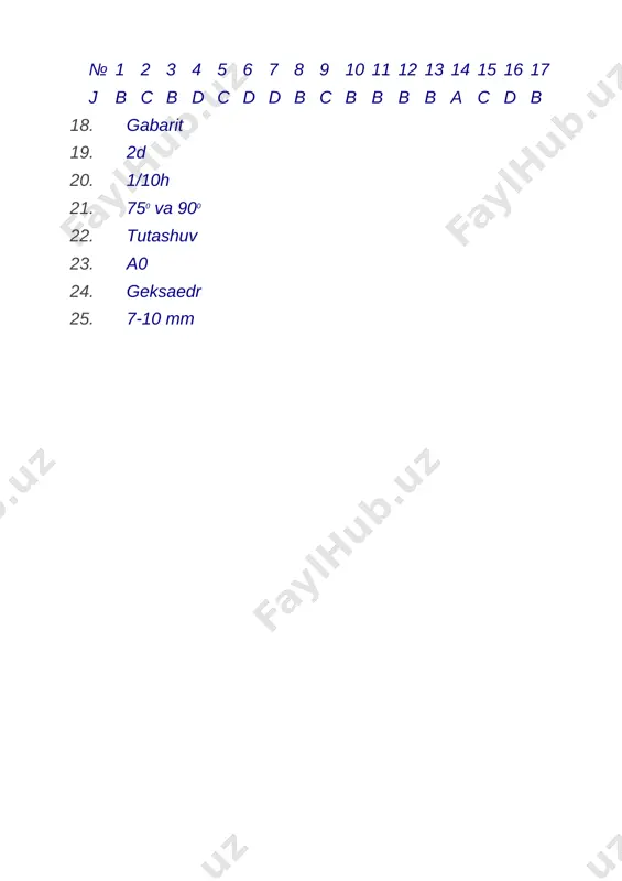 chizmachilik fanidan test savollari 8-sinf - Page 4