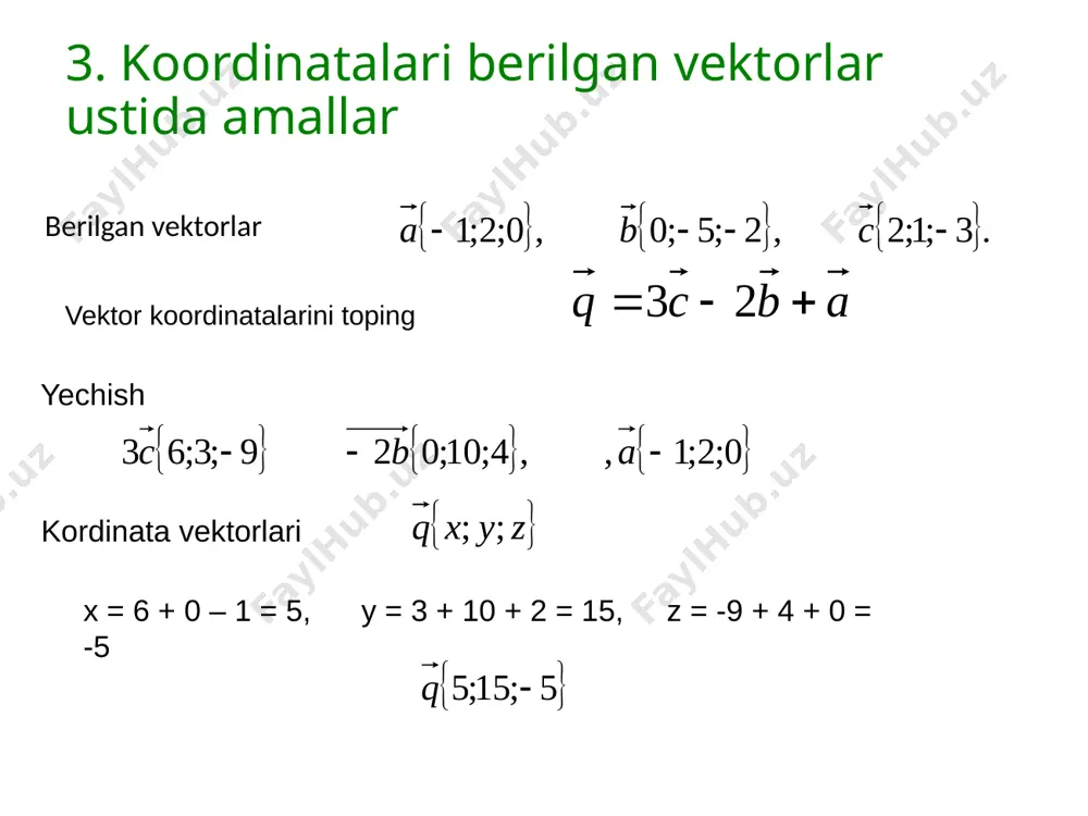 vektorlar ustida amallar - Page 4