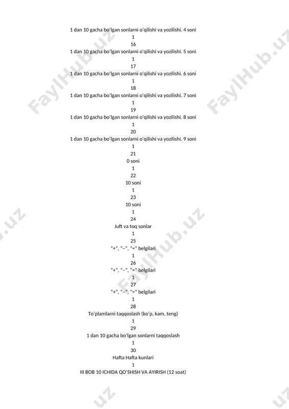1-sinf matematika 1-chorak @e_baza_ishreja - Page 4