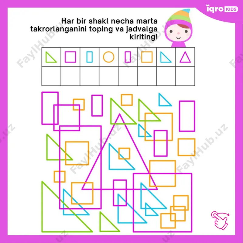 shakllarni sana kitobi - iqrokids - Page 4