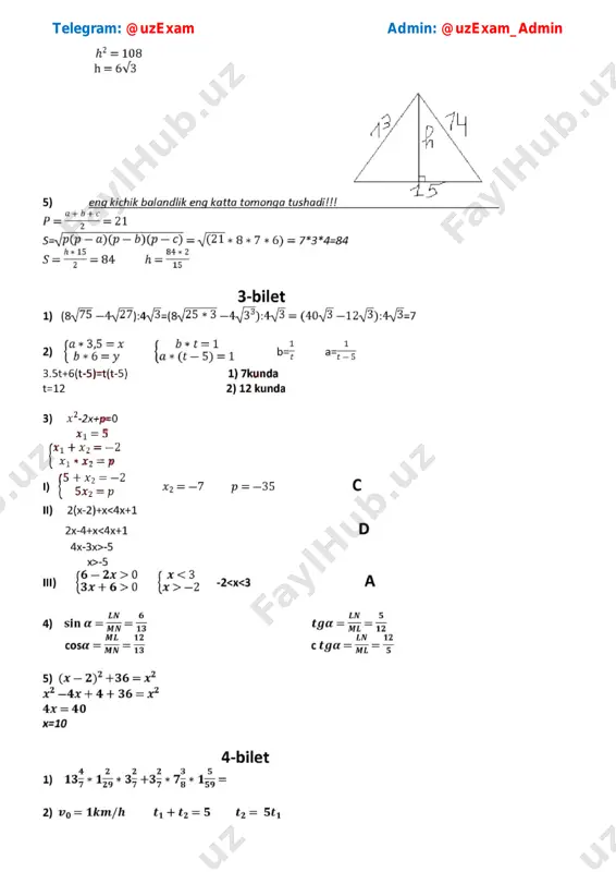 8-sinf matematika imtihon javoblari2021 - Page 4