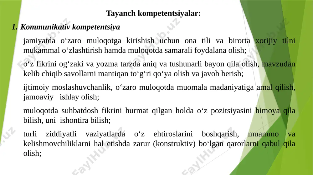 e bo‘ladi. demak, o nuqta abc uchburchakning hamma tomonlaridan teng uzoqlikda yotadi. shuning uchun, of= oe bo‘ladi, bundan o nuqta — c burchakning bissektrisasi c da ham yotishi kelib chiqadi. shunday qilib, uchala bissektrisa bitta o nuqtada kesishar ekan. markazi o nuqtada va r = od = of= oe radiusli aylana izlanayotgan ichki chizilgan yagona aylana bo‘ladi. bissektrisalar yolg‘iz bitta nuqtada kesishgani uchun bundan boshqa ichki chizilgan aylana bo‘lishi mumkin emas ta’rif. agar uchburchakning hamma uchlari aylanada yotsa, bunday uchburchak aylanaga ichki chizilgan deyiladi, aylana esa shu uchburchakka tashqi chizilgan aylana deyiladi uchburchakka tashqi chizilgan aylana. uchburchakka tashqi chizilgan aylana. teorema. har qanday uchburchakka tashqi aylana chizish mumkin. isbot. abc uchburchak berilgan bo‘lsin. uning ab va bc tomonlariga p va q o‘rta perpendikularlar o‘tkazamiz (5 - rasm). ular biror o nuqtada kesishadi (kesishuvchi to‘g‘ri chiziqlarga perpendikular to‘g‘ri chiziqlar kesishadi). o∈p bo‘lgani uchun oa = ob bo‘ladi, shuningdek, o∈q bolgani uchun, …