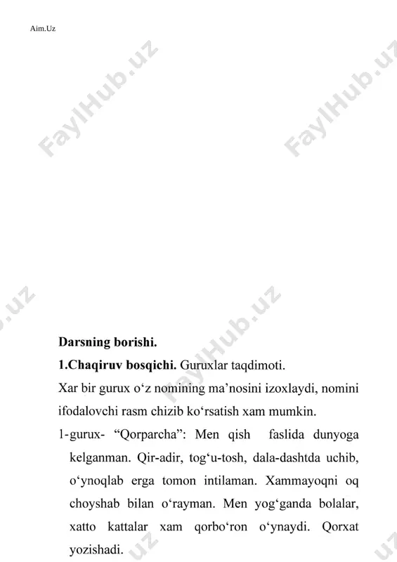 1-sinf kumush qish mavzusida dars ishlanma - Page 4