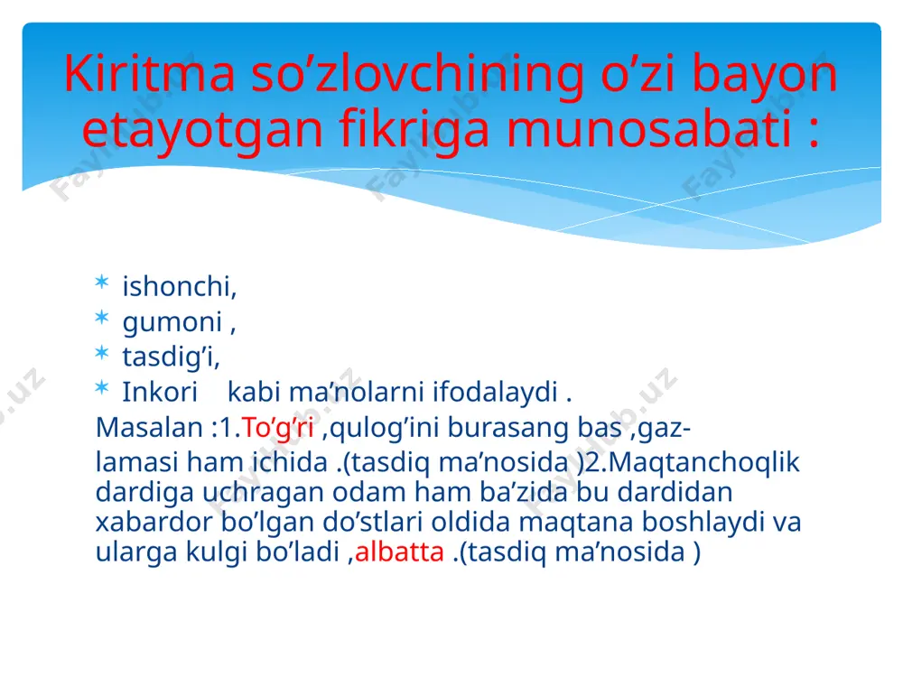 8 sinf ona tili yangi slayd - Page 4