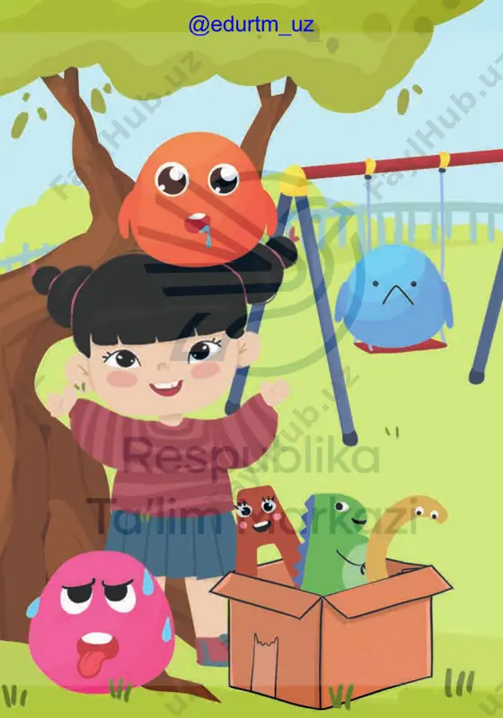 is? this is a computer who is this? this is a teacher 6. fun time! ab. p.19 27 lesson u ni t 3 grammar 2 @edurtm_uz 2. sing and show.1. watch the video. 3. look, point and say. what is in your bag? 5. collaborate.4. listen and tick. what is this? what is in your bag? i have got a book, a pen… this is my bag 6. fun time! ab. p.20 lesson 28 u ni t 3 skills 3 @edurtm_uz do you know the colours of the world? 3. look and match. 1. look at the pictures. what can you see? 4. think. where are they from? 2. watch the video and discuss. south korea uzbekistan turkey india 4 5. fun time! ab. p.21 29 lesson u ni t 3 clil @edurtm_uz 2. look and discuss.1. watch the video. can you share? our value: sharing is caring! wow! i …