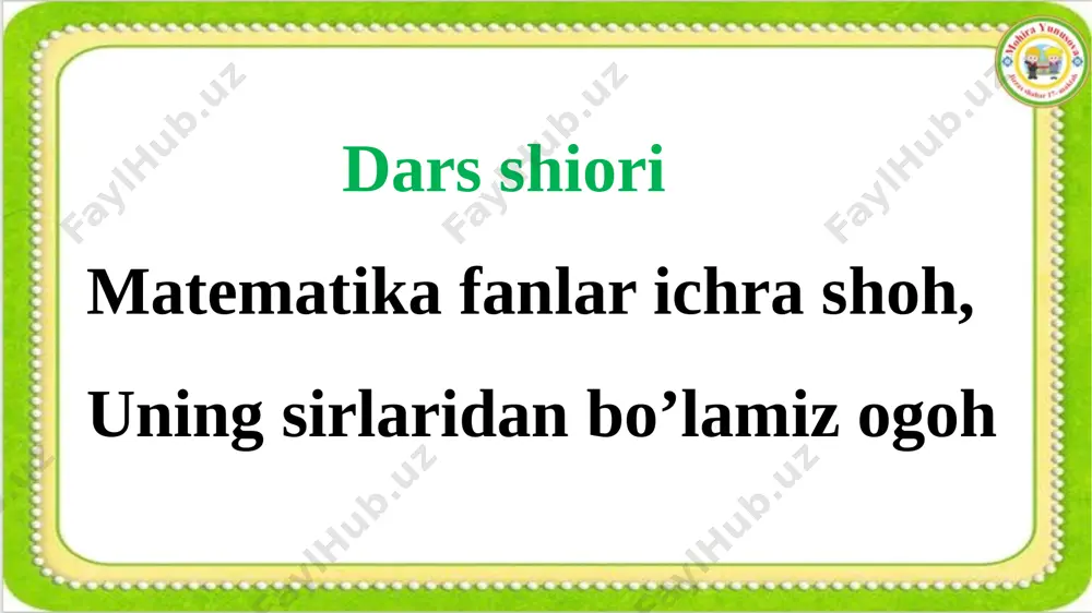 2- sinf matematika takrorlash 1- dars - Page 4
