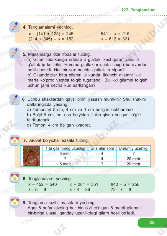matematika 2 sinf darslik 126-134 - Page 4