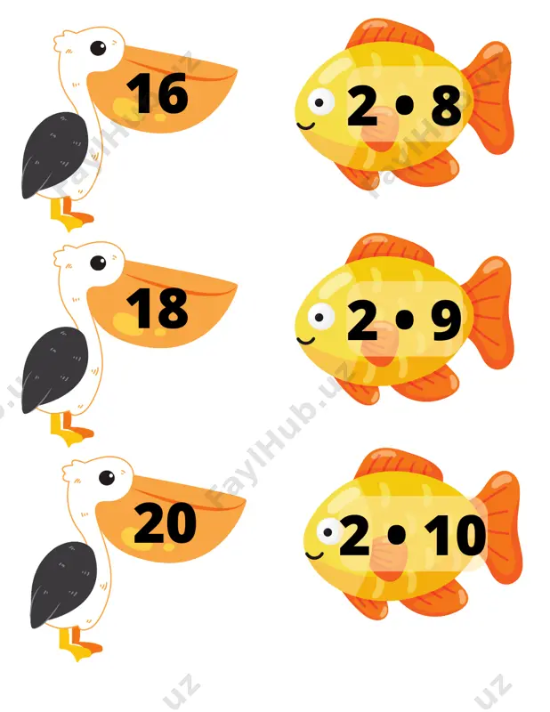 ko'paytirish 2 dan 9 gacha - Page 4
