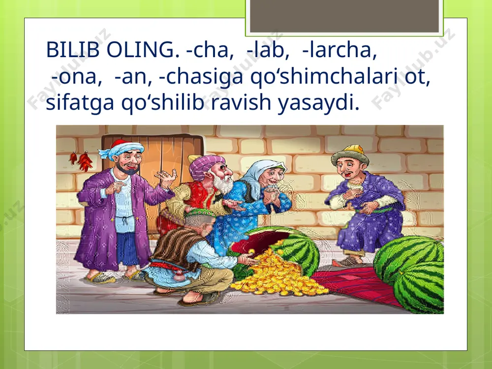ravish yasovchi qo`shimchalr - Page 4