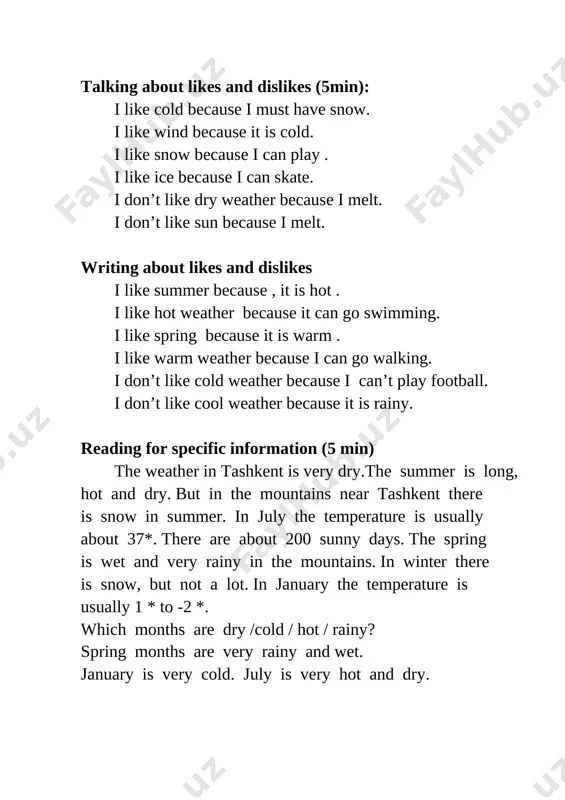 5-sinf seasons and weather xolmirzayeva halimaxon - Page 4