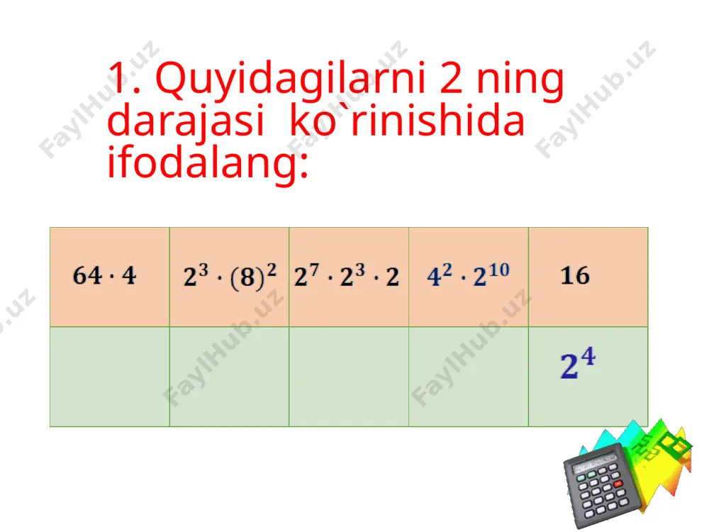 natural ko`rsatkichli darajaning xossalari - Page 4