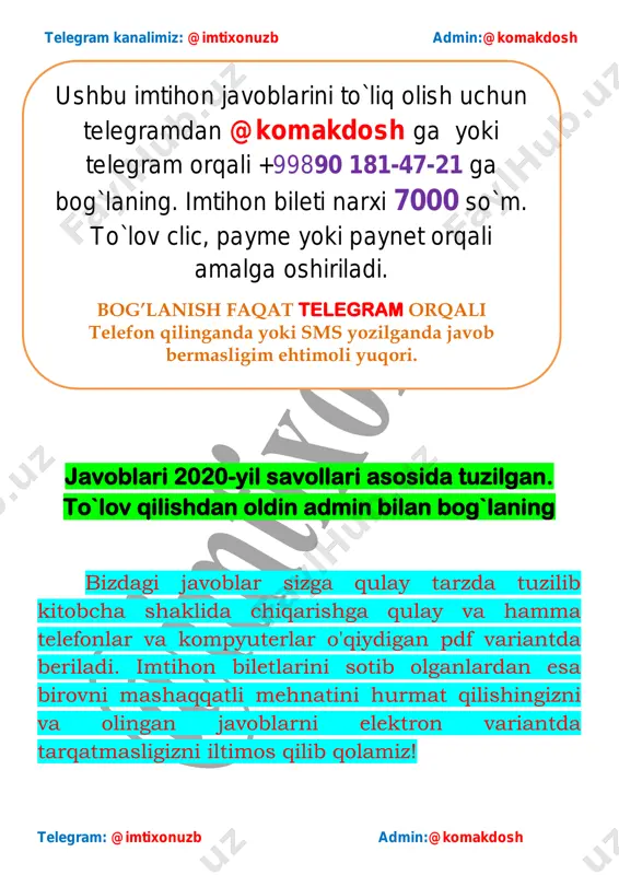 5-sinf matematika 2020 imtihon javoblari - Page 4