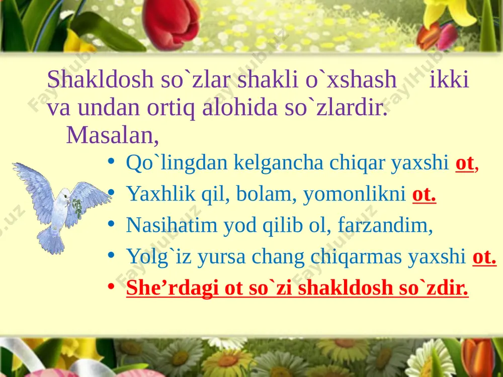 salimova n. online dars 5-sinf ona tili shakldosh so`zlar - Page 4