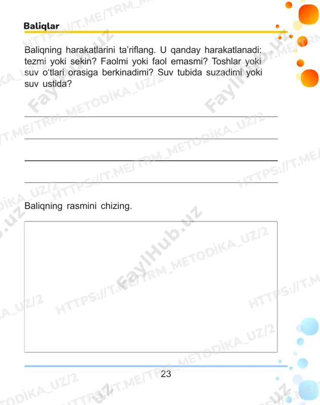 3sinf tabiiy fan daftari 5-6 dars - Page 4