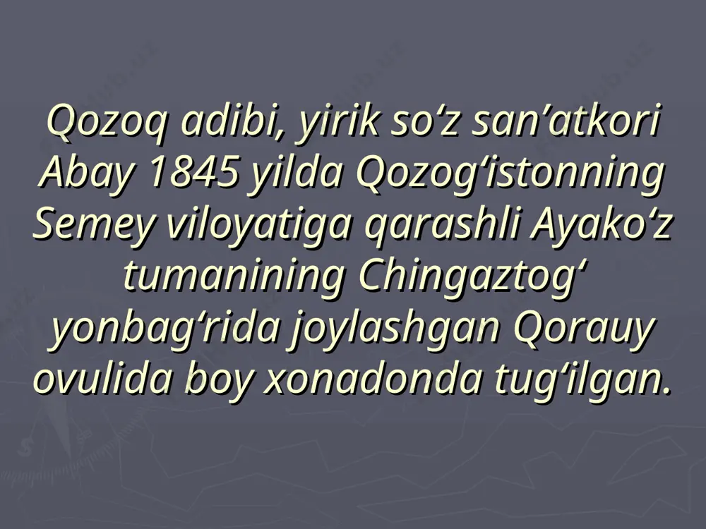 un uning ana shu qiziqqan narsasi o’zining sevgan kasbiga aylanib, kuniga yarab, ko’z ko’radigan, quloq eshitadigan, ko’ngil sezadigan bo’larkan. nihoyat, shunday o’tgan umrning o’kinchi ham bo’lmas ekan. aqlsiz kishi nimaiki ko’rsa - shunga havas qilib va ularning birontasini ham boshini tutolmay, ne-ne tillaga topilmaydigan umrini it azobiga xor-zorlik bilan o’tkazib yuborar ekan-u, keyingi o’kinchidan foyda chiqmas ekan. u odam o’zini yoshligida, bu hunar bo’lmasa, u hunar, deb o’zini har ishga qodir sezib, u shohdan bu shohga uchib qo’nib, go’yo yoshligi abadiy turaveradiganday, belining quvvati, ko’zining nuri ketib, qarimaydiganday ko’rinarkan-u, vaqti kelib, tushunib, biror ishning boshini ushlayman, deganda, yoshi o’tib, kuchi ketib, qo’lidan hech narsa kelmay qolar ekan. keyin har narsaga bir qiziqish masalasi. agar biror narsaga qiziqsang - bora-bora uni sevib qolarkansan, kishi. bir narsani sevishning o’zi ham bir dard bo’larkan. ana shu sevgan ishingga, kasbingga yetay-etay deb turganda, odamda qandaydir bir mastlik, mag’rurlik paydo bo’larkan. ma'lumki, mastlik har qanday …