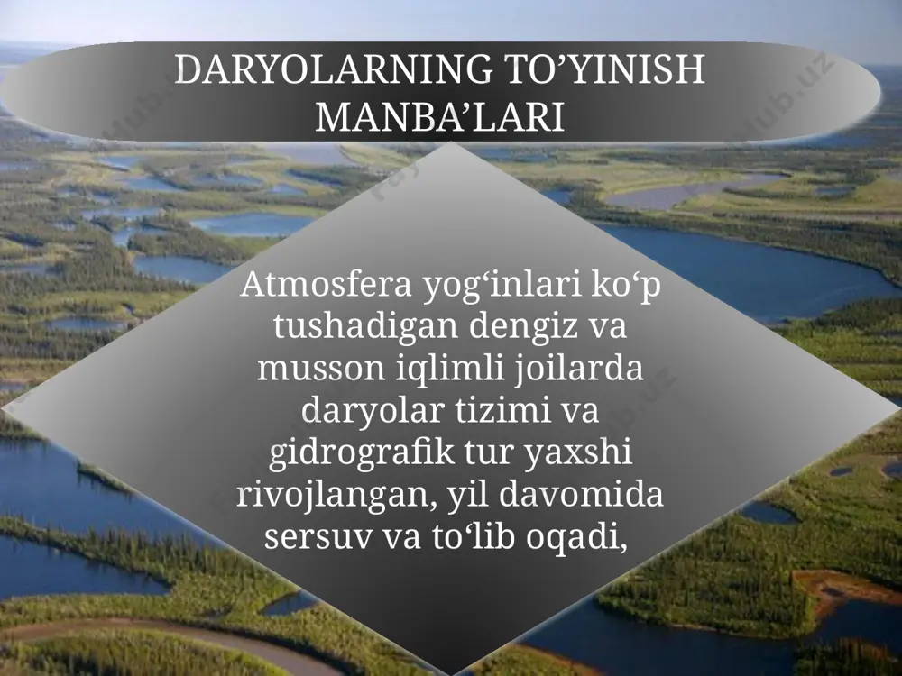 kordilera tog‘ tizimining sharqiy qismidagi koyali tog‘lardan boshlanib, ichki yassi tog‘liklardan va platolardan chuqur kanonlar hosil qilib oqib o‘tadi va g‘arbiy tof tizmalarini kesib o‘tib okeanga kuyiladi. kolorado daryosidagi katta kanon butun dunyoga mashxur, u daryo oqimi bo‘ylab 320 km masofaga cho‘zilgan. kanonning devorlari turli geologik davrlarda paydo bo‘lgan har xil rangli jinslardan tarkib topgan. kolorado daryosi kolorado daryosi materikning g’arbiy ismida joylashgan.u kordilyera tog’laridan boshlanib,tinch okeaniga quyiladi.kolorado daryosining uzunligi 320 kmga cho’zilgan katta kanoni bilan butun dunyoga mashhur.tabiatga ajoyib hushmanzara tuhfa etgan bu kanonning yon bag’irlari turli davrlarda paydo bo’lgan har xil rangli jinglardan tarkib topgan. kolumbiya daryosi ham kolorado daryosiga o’xshab ketadi.u kordelyera tog’ining sharqiy qismidan boshlanib,ichki yassi tog’liklarni kesib o’tib,o’z suvini okeanga quyadi. kolorado kolorado kolumbiya (2250 km) va kolorado (grin-river irmog‘i bilan 3200 km) daryolari kordilera tog‘ tizimining sharqiy qismidagi koyali tog‘lardan boshlanib, ichki yassi tog‘liklardan va platolardan chuqur kanonlar hosil qilib oqib o‘tadi va g‘arbiy …