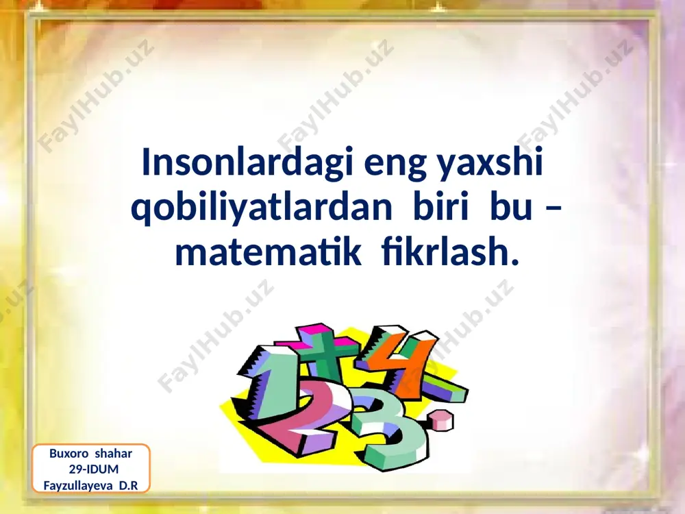 matematik fikrlash -buyuk ishlarning boshlanishidir - Page 4