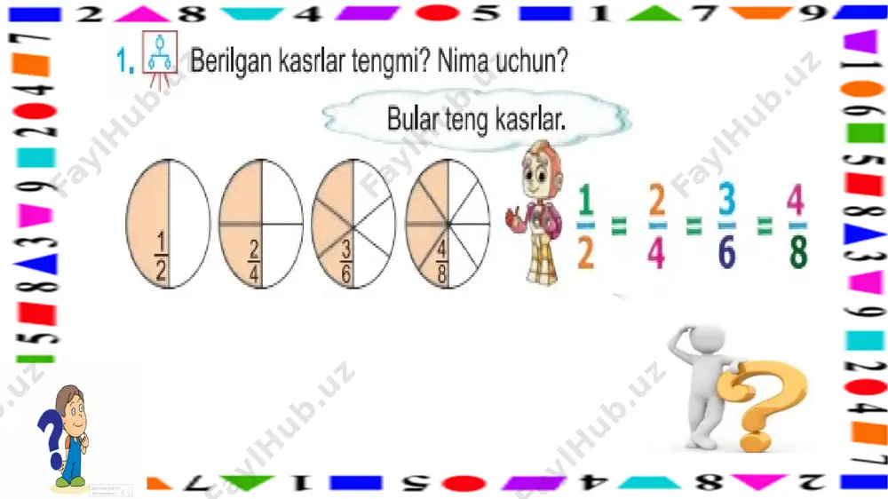 3-s.kasrlarni taqoslash.teng kasrlar.11-d - Page 4