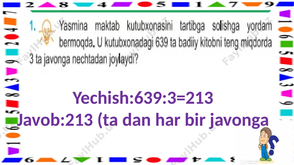 3-3.ko`paytirish va bo`lishga doir masalalar.26-dars - Page 4