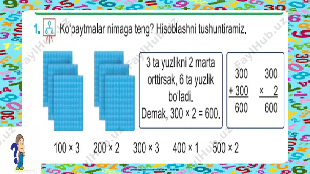 3-sinf.3 xonali sonni bir xonali songa ko`paytirish.7-mavzu - Page 4