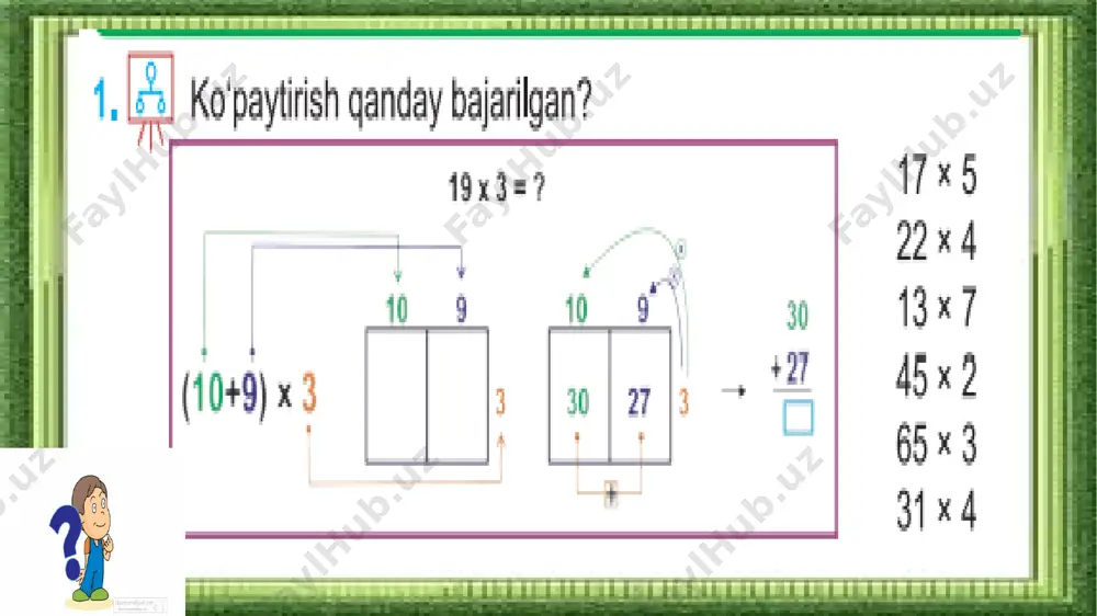 3-sinf.2 xonali sonni 1 xonali songa ko`paytirish.3-mavzu - Page 4
