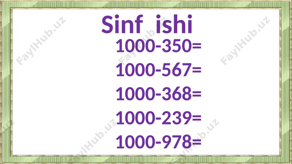 3-sinf.1000 ichida sonlarni ayirish usullari. - Page 4